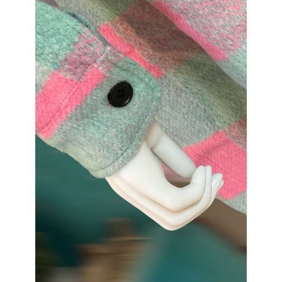 Color block checker print jacket S M L - Picture 6 of 6